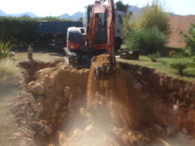 Pool excavation in Pedreguer